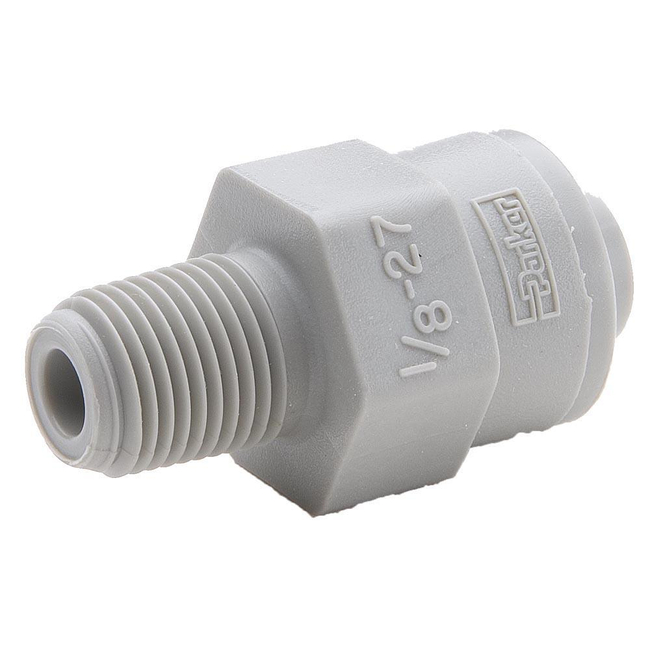 Push-to-Connect all plastic FDA compliant fitting, Parker TrueSeal